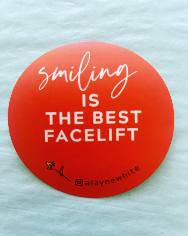 Smiling is the best facelift