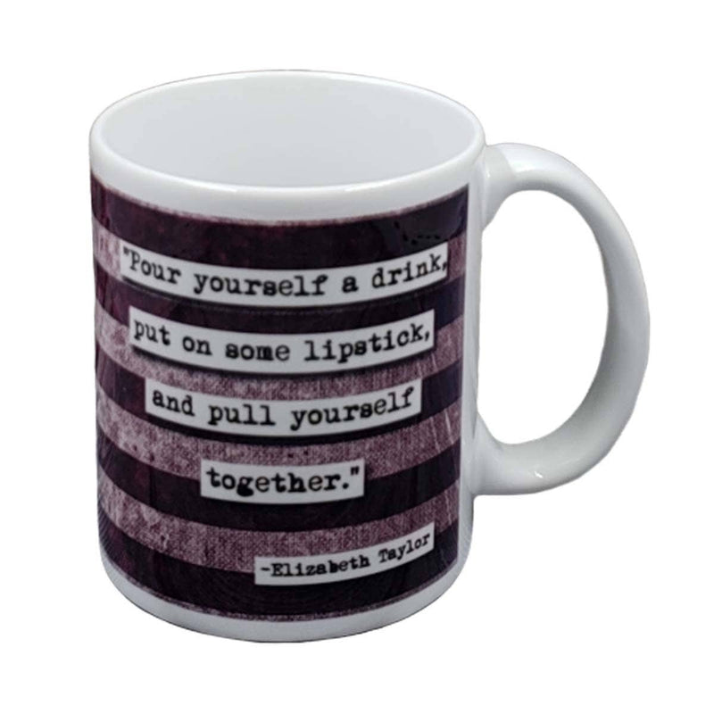 Elizabeth Taylor Lipstick Coffee Mug